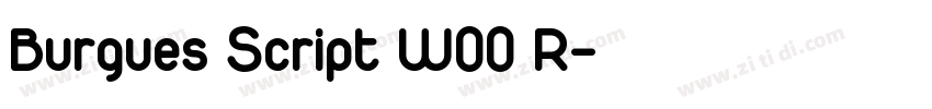 Burgues Script W00 R字体转换